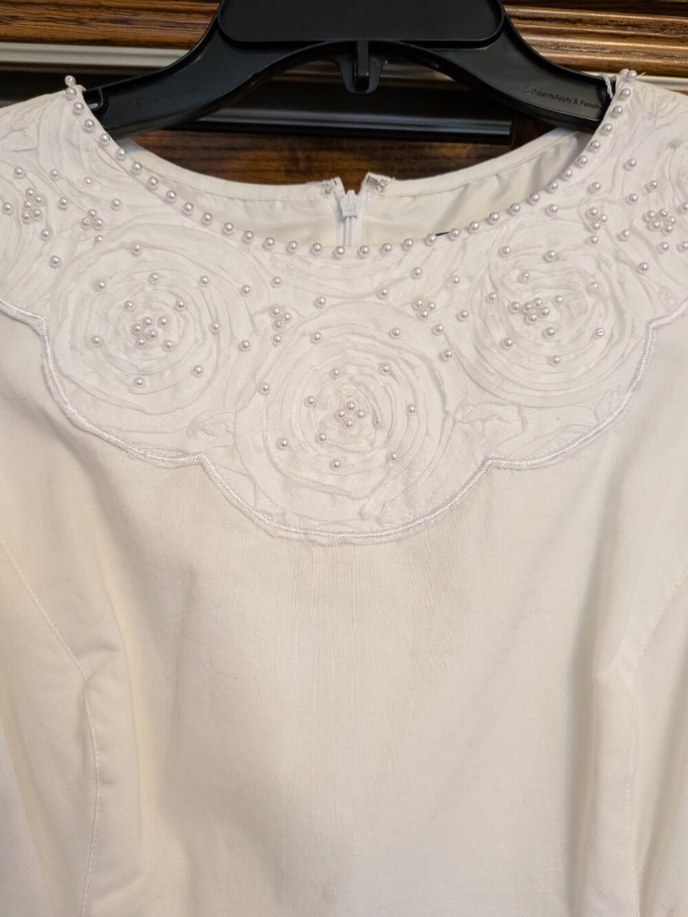 White Adrianna Papell Dress. Size 8. - Picture 2 of 5